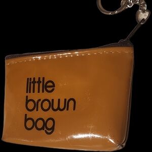 Bloomingdale's Little Brown Bag Key Pouch